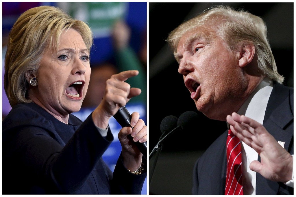 Hillary Clinton and Donald Trump are seen in a combination of file photos taken in Henderson, Nevada and Phoenix, Arizona
